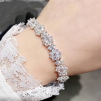 ✨最高級✨SONAダイヤモンド✨釘ブレスレット✨バングル✨パヴェダイヤモンド‼️ Amazon.co.jp: 最高級 sona ダイアモンド ブレスレット サン